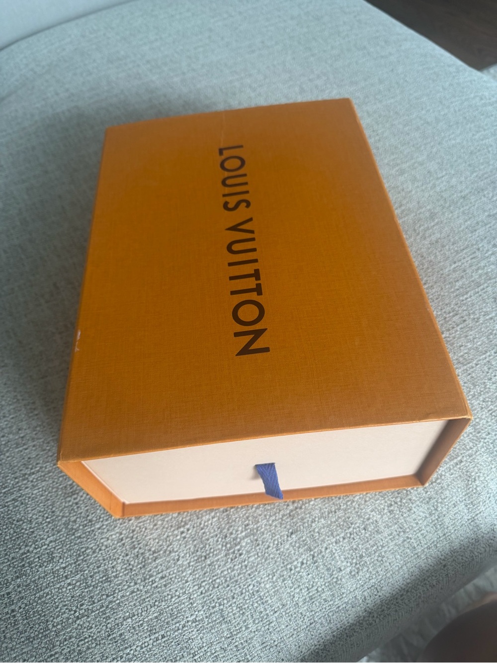Louis Vuitton Orange Envelope with White Inserts